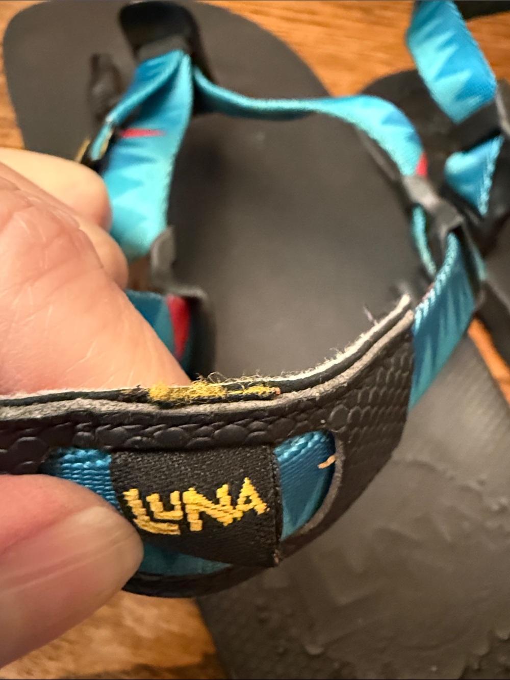 LUNA Mono Winged Edition Mountain Crystal Vibram Barefoot Trail Sandals 10 1/2 - Picture 2 of 11